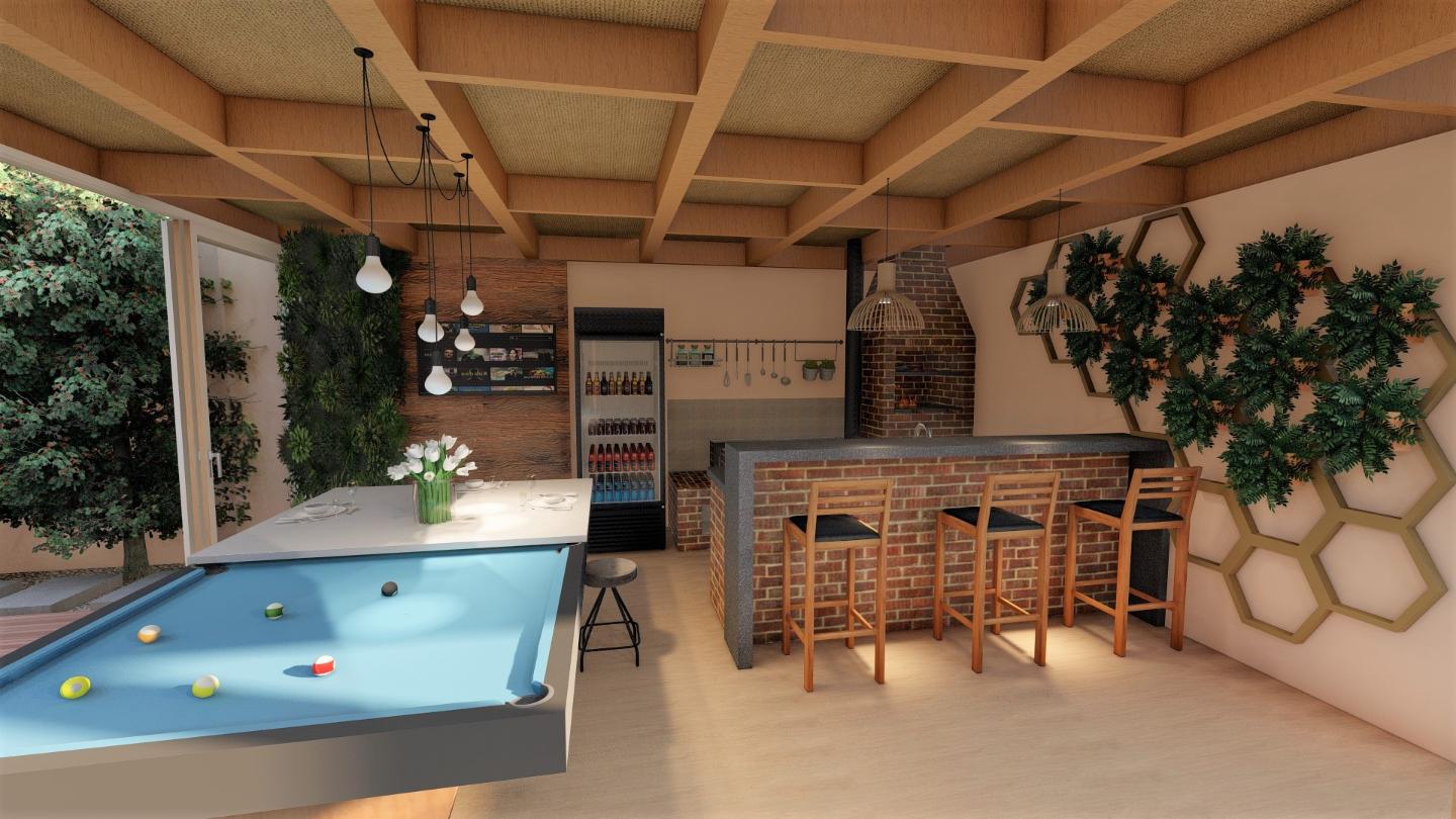 Área Gourmet Integrada com Lazer e Piscina